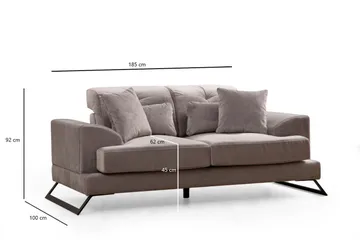 Jaraad Soffa 2-sits - Grå - Möbler - Vardagsrum - Soffor - 2-sits soffor