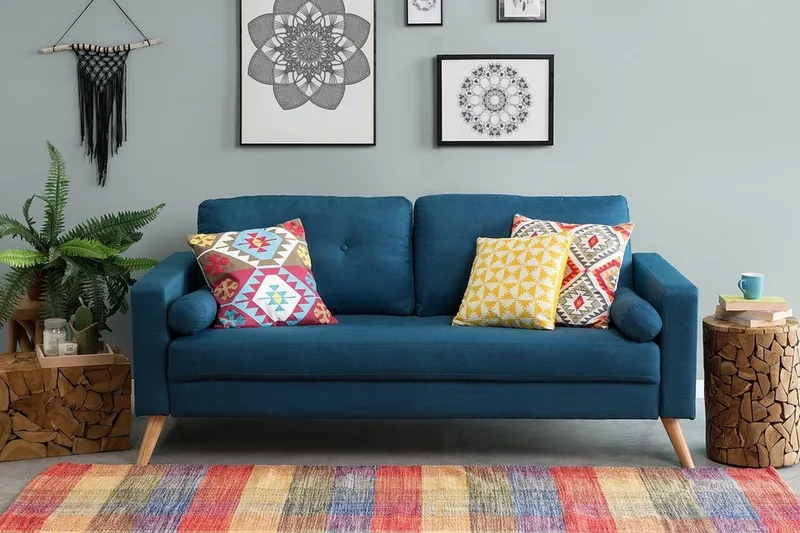 Kalmar Soffa 2 Sits - Blå - Möbler - Vardagsrum - Soffor - 2-sits soffor