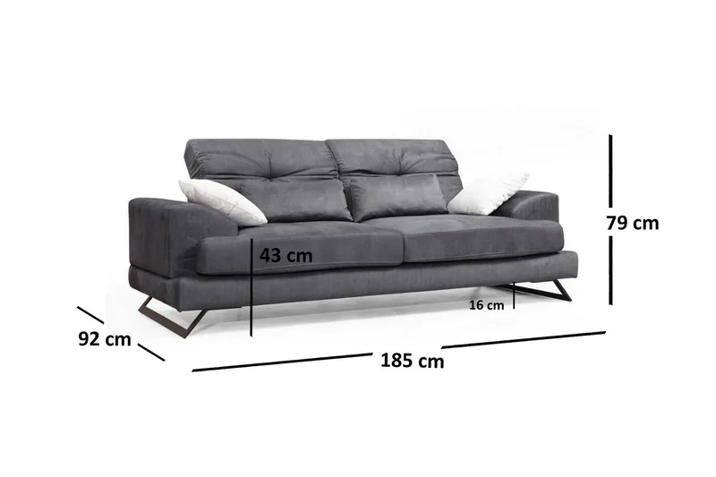 Killem 2-Sits Soffa - Svart - Möbler - Vardagsrum - Soffor - 2-sits soffor