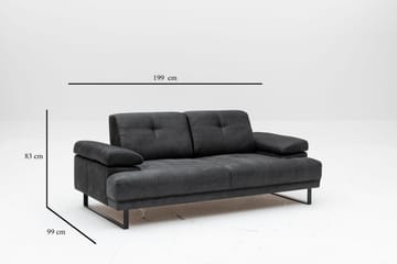 Kitimat Soffa 2-sits - Antracit - Möbler - Vardagsrum - Soffor - 2-sits soffor