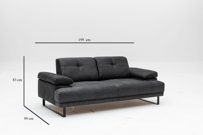 Kitimat Soffa 2-sits - Antracit - Möbler - Vardagsrum - Soffor - 2-sits soffor