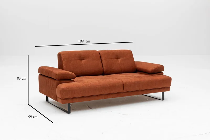 Kitimat Soffa 2-sits - Orange - Möbler - Vardagsrum - Soffor - 2-sits soffor
