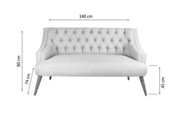 Lamonti 2-sits Soffa - Krämvit/Natur - Möbler - Vardagsrum - Soffor - 2-sits soffor