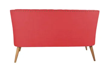 Lamonti 2-sits Soffa - Röd/Natur - Möbler - Vardagsrum - Soffor - 2-sits soffor