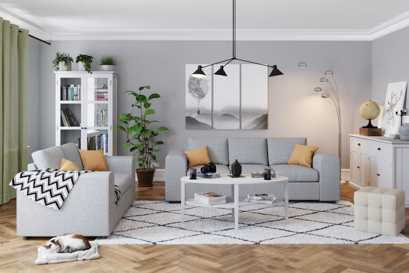 Link 2-sits Tygsoffa - Ljusgrå - Möbler - Vardagsrum - Soffor - 2-sits soffor