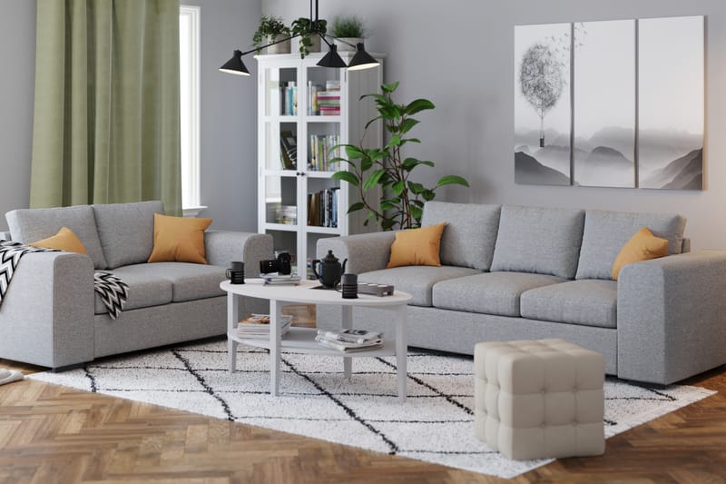 Link 2-sits Tygsoffa - Ljusgrå - Möbler - Vardagsrum - Soffor - 2-sits soffor