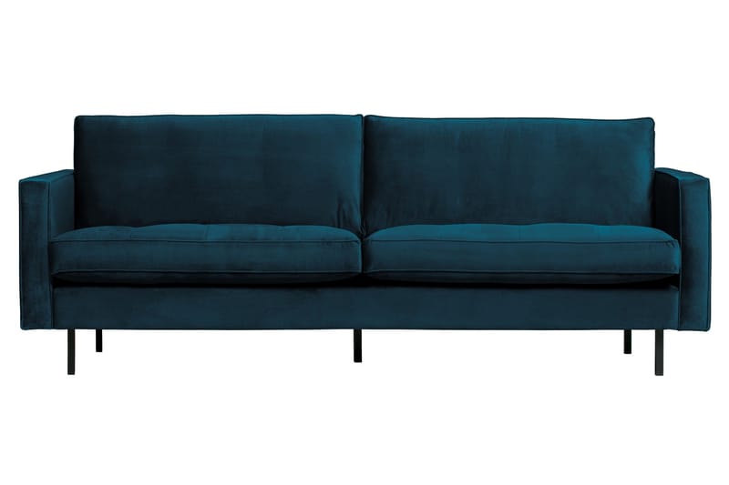 Lissbon 2-sits Soffa 230 cm i Sammet, Blå