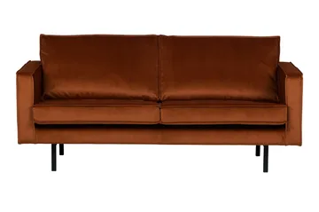 Lissbon 2,5-sits Sammetssoffa - Rost - Möbler - Vardagsrum - Soffor - 2-sits soffor