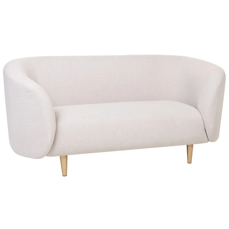 2-sits soffa Loen - Beige, guld - Möbler - Vardagsrum - Soffor - 2-sits soffor