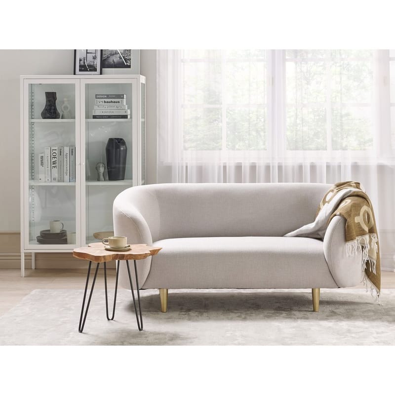 2-sits soffa Loen - Beige, guld - Möbler - Vardagsrum - Soffor - 2-sits soffor