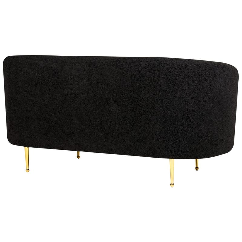 2-sits soffa Loen - Svart, guld - Möbler - Vardagsrum - Soffor - 2-sits soffor