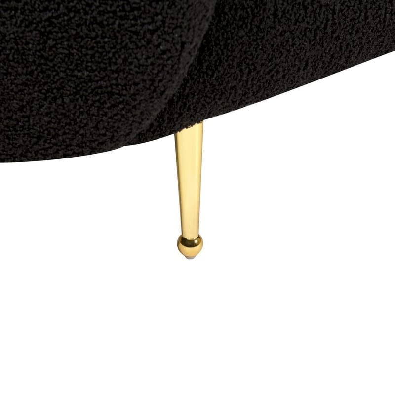 2-sits soffa Loen - Svart, guld - Möbler - Vardagsrum - Soffor - 2-sits soffor