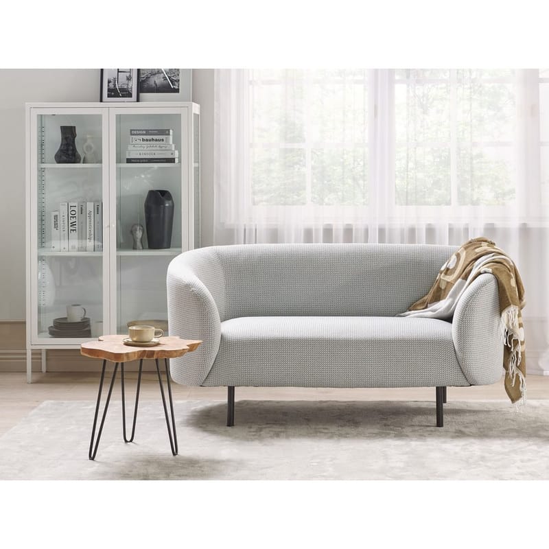 2-sits soffa Loen - Vit, Svart - Möbler - Vardagsrum - Soffor - 2-sits soffor