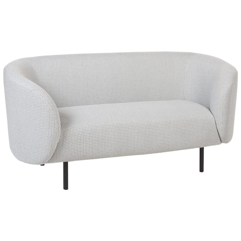 2-sits soffa Loen - Vit, Svart - Möbler - Vardagsrum - Soffor - 2-sits soffor