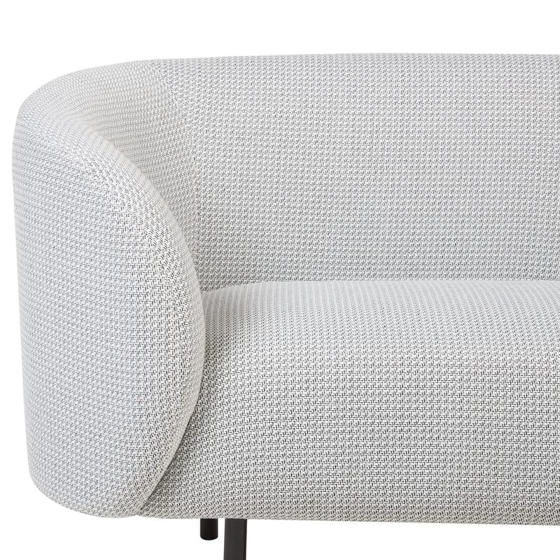 2-sits soffa Loen - Vit, Svart - Möbler - Vardagsrum - Soffor - 2-sits soffor