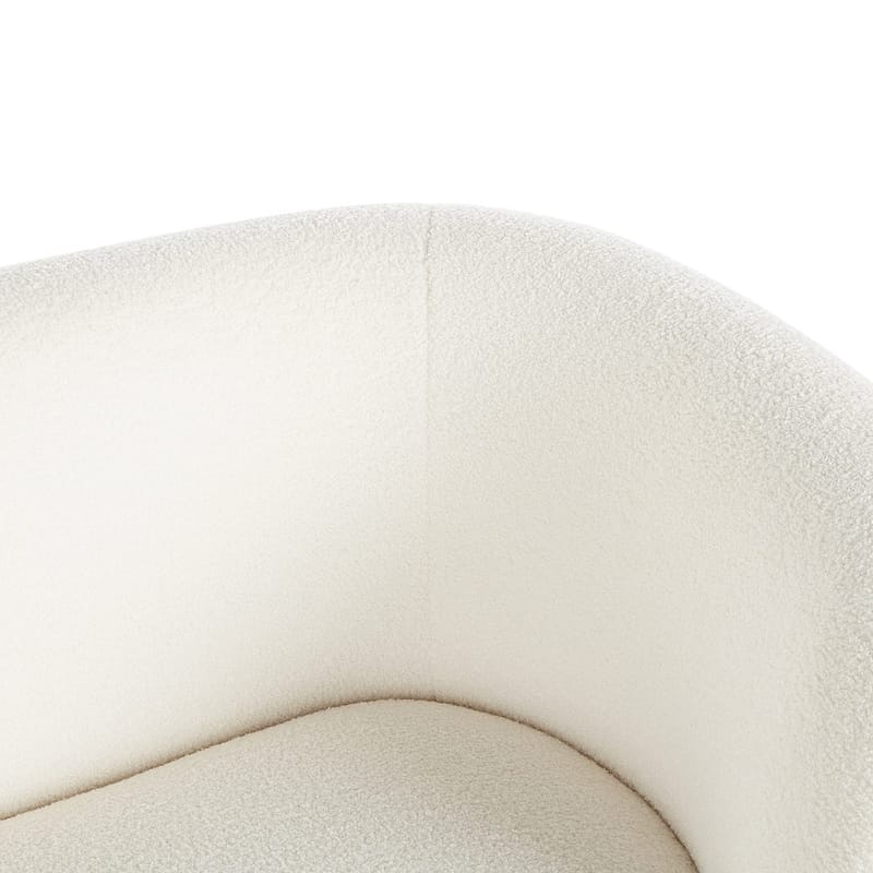 2-sits soffa Loen - Vitt, guld - Möbler - Vardagsrum - Soffor - 2-sits soffor