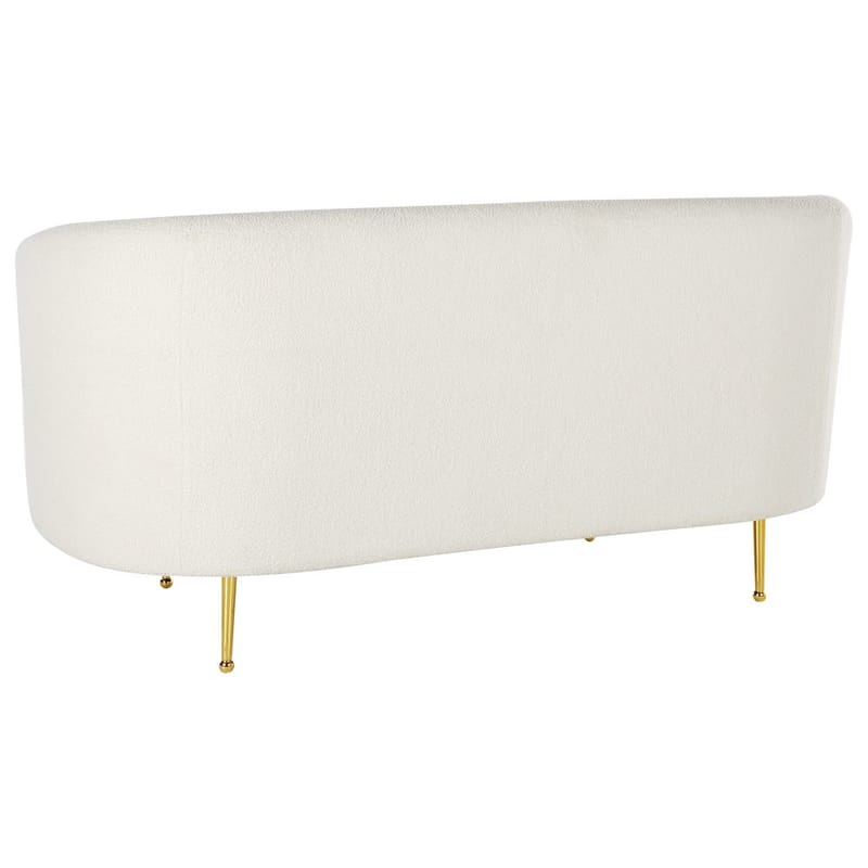 2-sits soffa Loen - Vitt, guld - Möbler - Vardagsrum - Soffor - 2-sits soffor