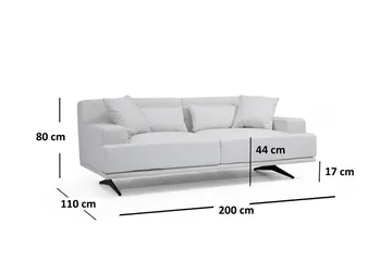 Lums 2-Sits Soffa - Beige - Möbler - Vardagsrum - Soffor - 2-sits soffor