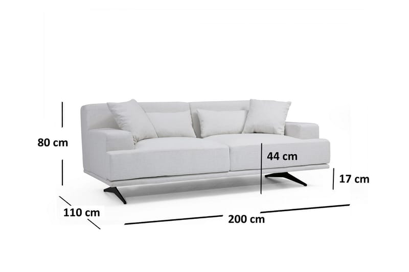 Lums 2-Sits Soffa - Beige - Möbler - Vardagsrum - Soffor - 2-sits soffor