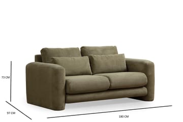 Makhan Soffa 2-sits - Grön - Möbler - Vardagsrum - Soffor - 2-sits soffor