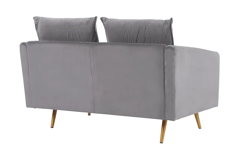 Maurana 2-sits Soffa - Sammet/Grå - Möbler - Vardagsrum - Soffor - 2-sits soffor