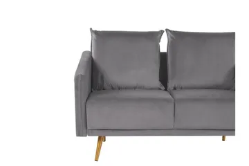 Maurana 2-sits Soffa - Sammet/Grå - Möbler - Vardagsrum - Soffor - 2-sits soffor