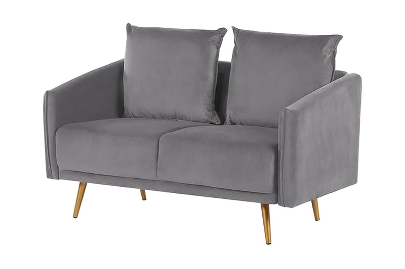 Maurana 2-sits Soffa - Sammet/Grå - Möbler - Vardagsrum - Soffor - 2-sits soffor