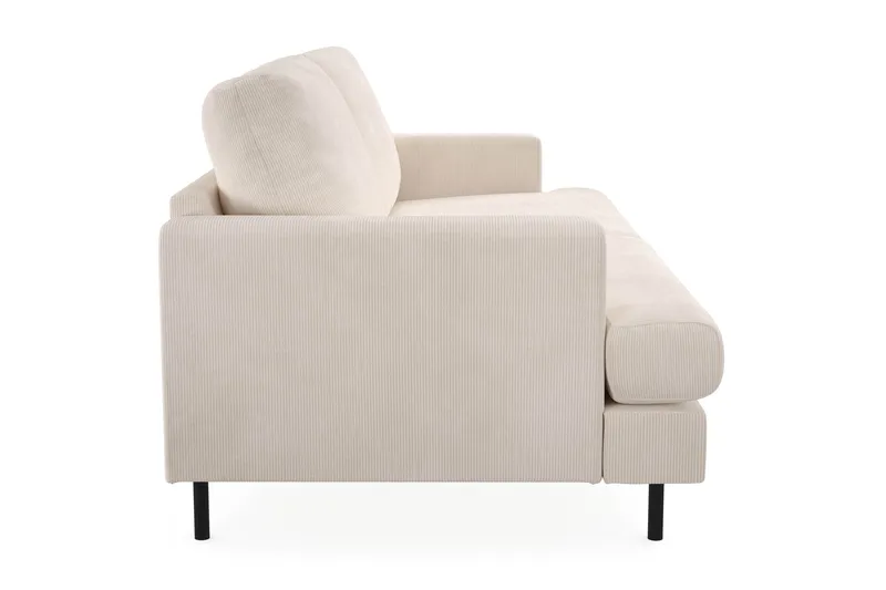 Menard Compact 3-sits Manchestersoffa - Beige - Möbler - Vardagsrum - Soffor - 3-sits soffor