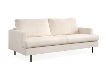 Menard Compact 3-sits Manchestersoffa - Beige - Möbler - Vardagsrum - Soffor - 3-sits soffor