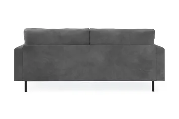 Menard Compact 3-sits Manchestersoffa - Grå - Möbler - Vardagsrum - Soffor - 3-sits soffor
