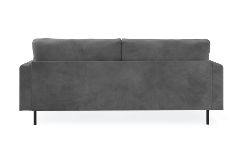 Menard Compact 3-sits Manchestersoffa - Grå - Möbler - Vardagsrum - Soffor - 3-sits soffor