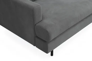 Menard Compact 3-sits Manchestersoffa - Grå - Möbler - Vardagsrum - Soffor - 3-sits soffor
