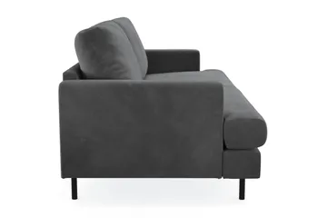 Menard Compact 3-sits Manchestersoffa - Grå - Möbler - Vardagsrum - Soffor - 3-sits soffor