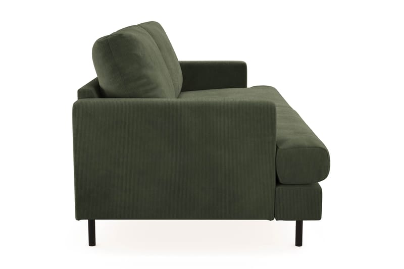 Menard Compact 3-sits Manchestersoffa - Grön - Möbler - Vardagsrum - Soffor - 3-sits soffor