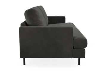 Menard Compact 3-sits Manchestersoffa - Mörkgrå - Möbler - Vardagsrum - Soffor - 3-sits soffor