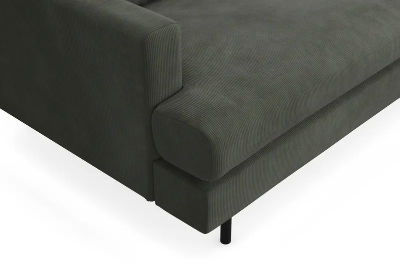 Menard Compact 3-sits Manchestersoffa - Mörkgrön - Möbler - Vardagsrum - Soffor - 3-sits soffor