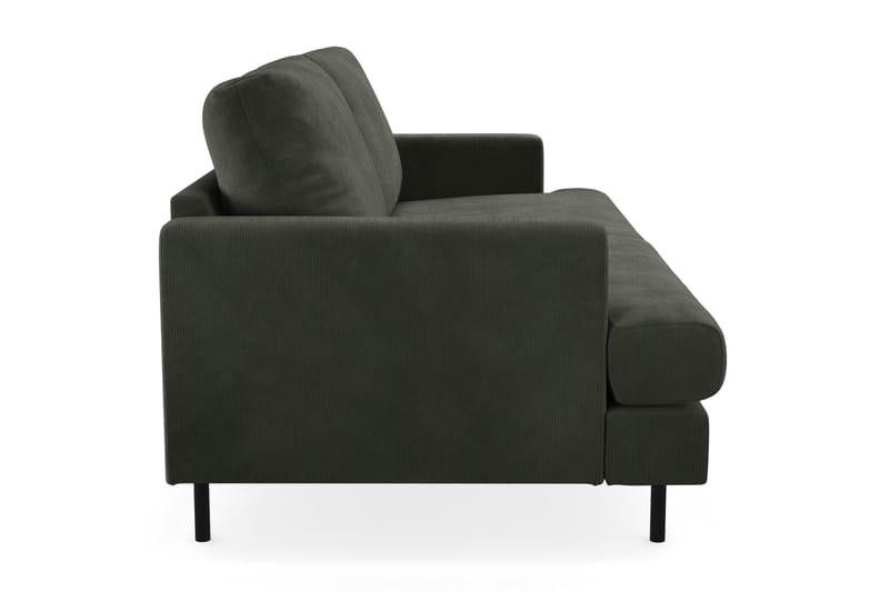 Menard Compact 3-sits Manchestersoffa - Mörkgrön - Möbler - Vardagsrum - Soffor - 3-sits soffor