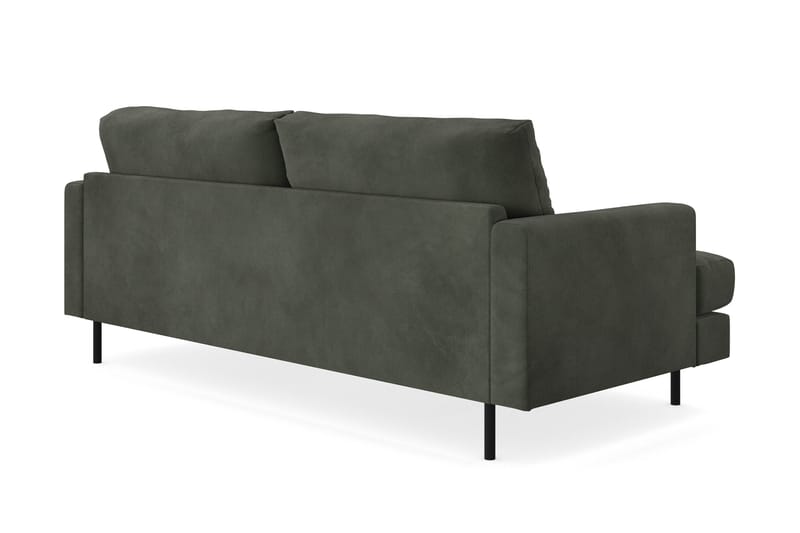 Menard Compact 3-sits Manchestersoffa - Mörkgrön - Möbler - Vardagsrum - Soffor - 3-sits soffor