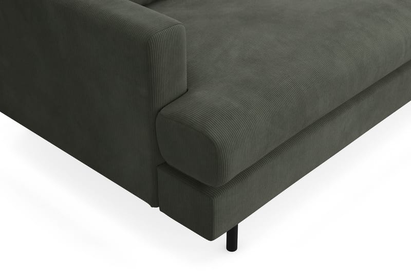 Menard Compact 3-sits Manchestersoffa - Mörkgrön - Möbler - Vardagsrum - Soffor - 3-sits soffor