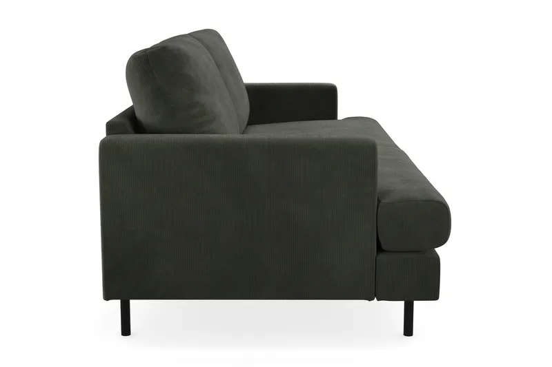 Menard Compact 3-sits Manchestersoffa - Mörkgrön - Möbler - Vardagsrum - Soffor - 3-sits soffor