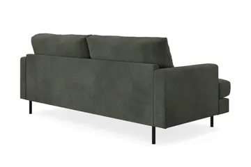 Menard Compact 3-sits Manchestersoffa - Mörkgrön - Möbler - Vardagsrum - Soffor - 3-sits soffor