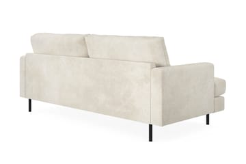 Menard Compact 3-sits Sammetssoffa - Krämvit - Möbler - Vardagsrum - Soffor - 3-sits soffor