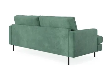 Menard Compact 3-sits Sammetssoffa - Mörkgrön - Möbler - Vardagsrum - Soffor - 3-sits soffor