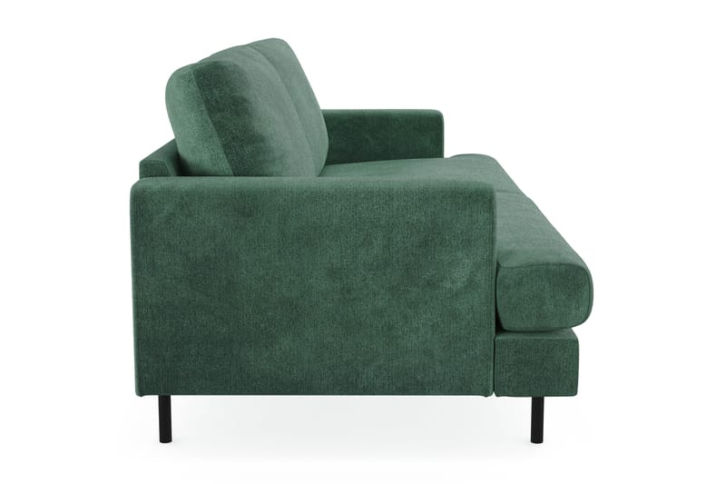 Menard Compact 3-sits Sammetssoffa - Mörkgrön - Möbler - Vardagsrum - Soffor - 3-sits soffor