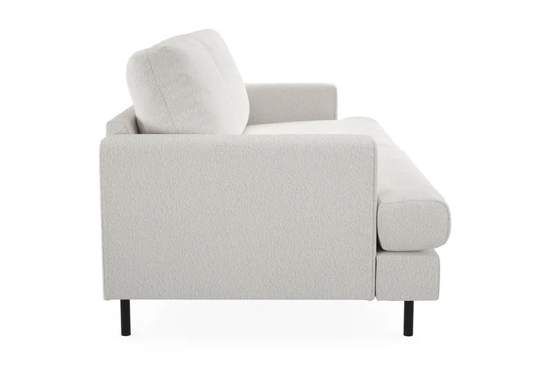 Menard Compact 3-sits Soffa i Bouclé - Vit - Möbler - Vardagsrum - Soffor - 3-sits soffor