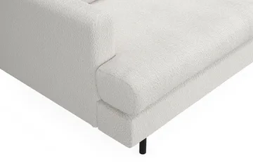 Menard Compact 3-sits Soffa i Bouclé - Vit - Möbler - Vardagsrum - Soffor - 3-sits soffor
