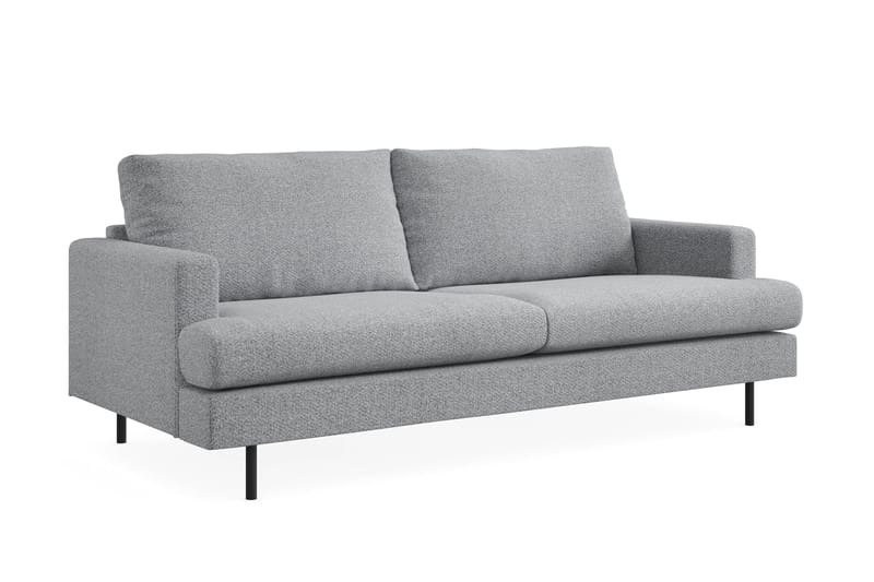 Menard Compact 3-sits Tygsoffa - Grå - Möbler - Vardagsrum - Soffor - 3-sits soffor