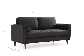 Mirrilnesh Soffa 2-sits - Svart - Möbler - Vardagsrum - Soffor - 2-sits soffor