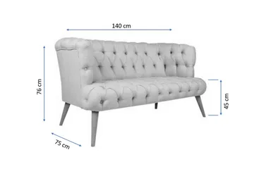 Monroew 2-sits Soffa - Grön/Natur - Möbler - Vardagsrum - Soffor - 2-sits soffor