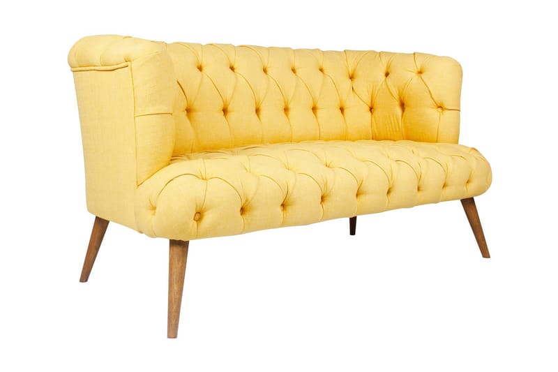 Monroew 2-sits Soffa - Gul/Natur - Möbler - Vardagsrum - Soffor - 2-sits soffor